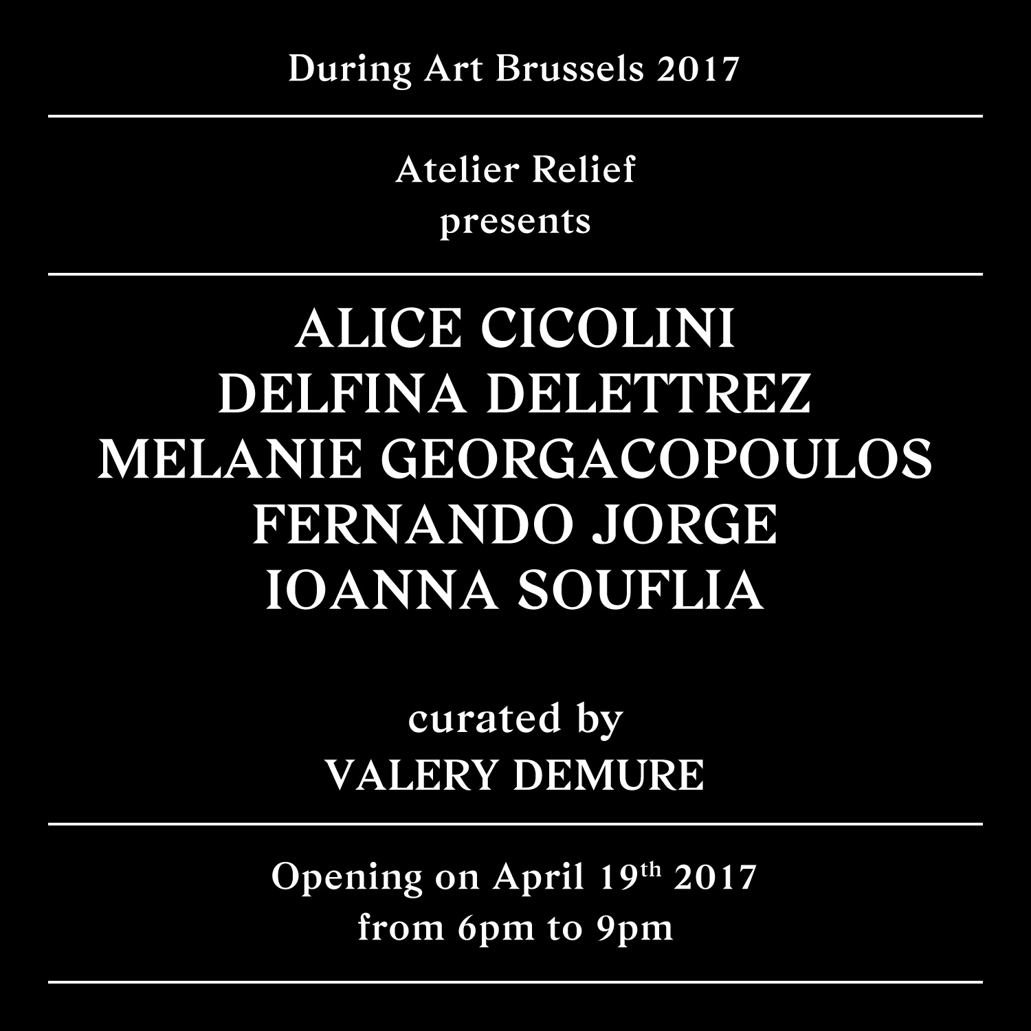 Atelier Relief presents Mathias Kiss, Rollin & Brognon and Ionna Vautrin